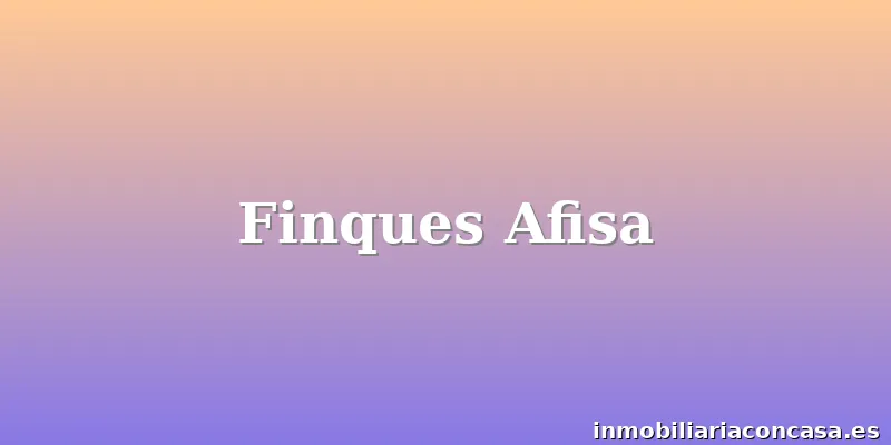 Finques Afisa