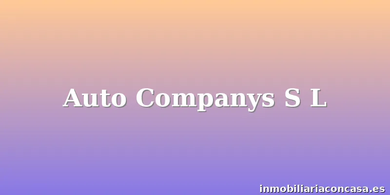 Auto Companys S L