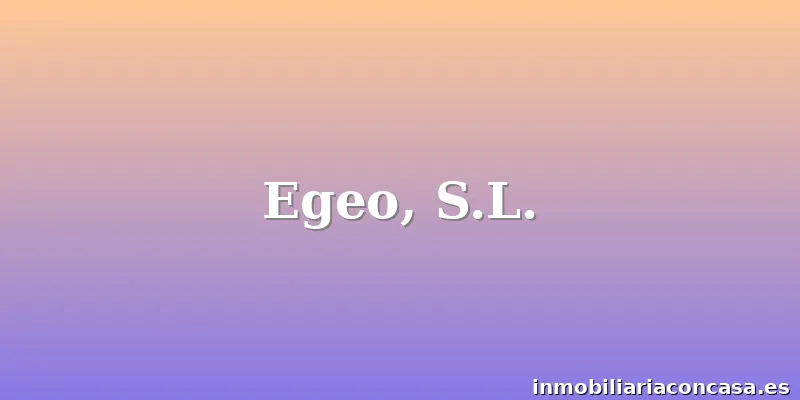 Egeo, S.L.