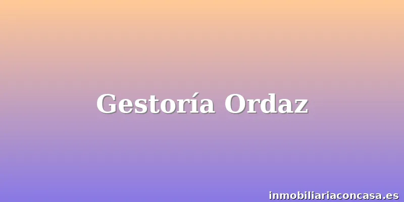 Gestoría Ordaz