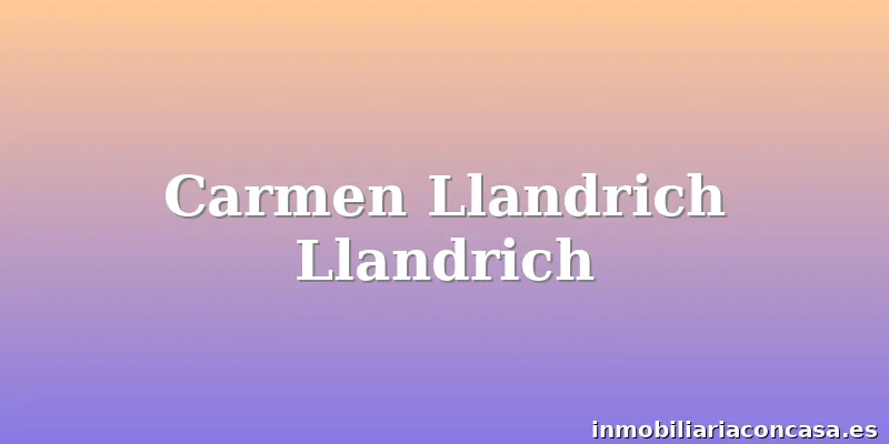 Carmen Llandrich Llandrich