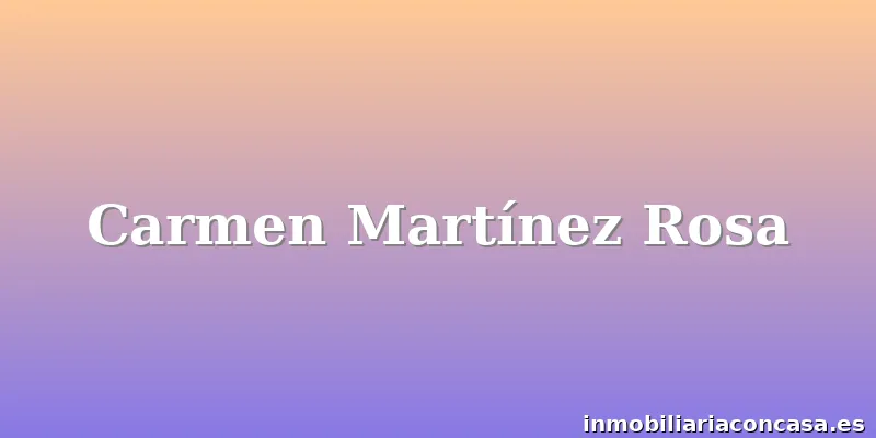 Carmen Martínez Rosa