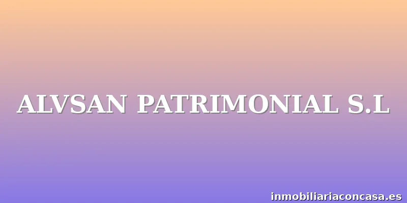 ALVSAN PATRIMONIAL S.L