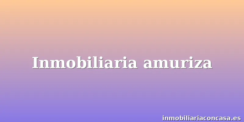 Inmobiliaria amuriza
