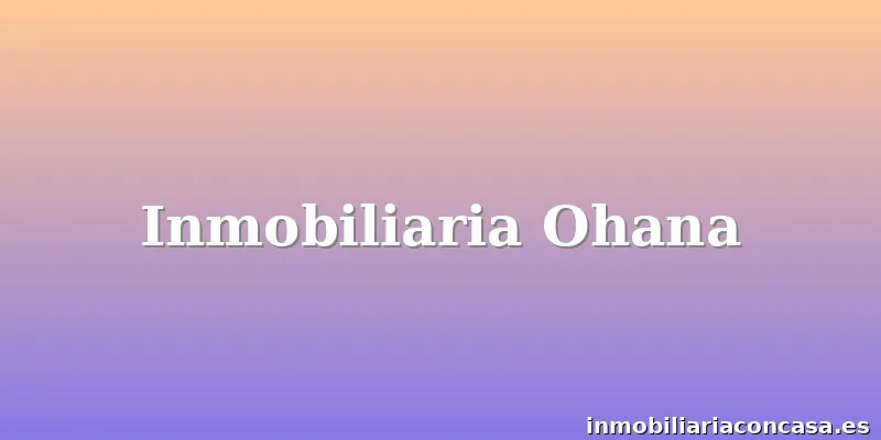 Inmobiliaria Ohana