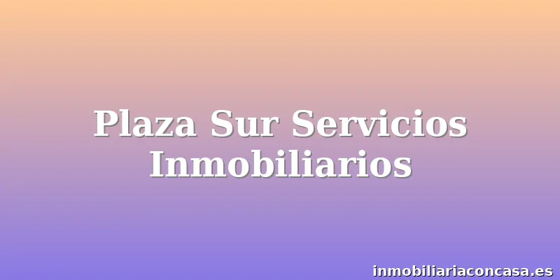 Plaza Sur Servicios Inmobiliarios