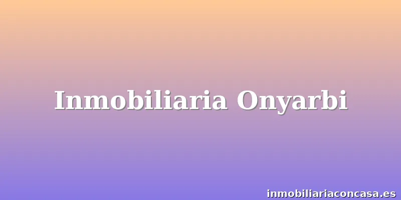 Inmobiliaria Onyarbi