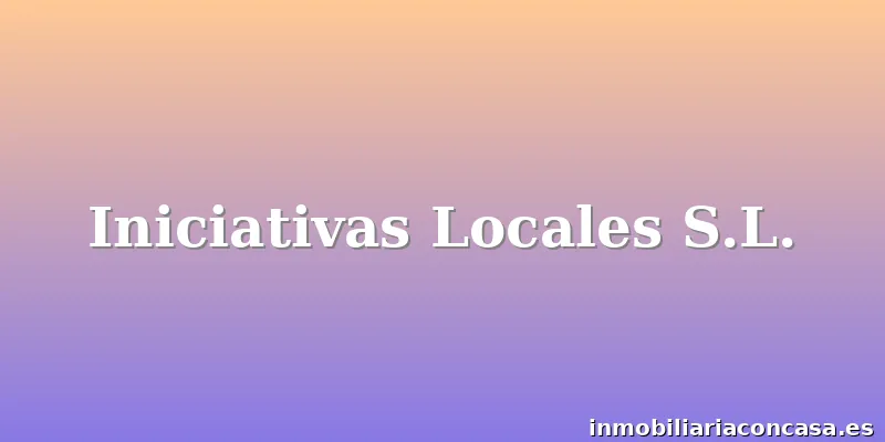 Iniciativas Locales S.L.