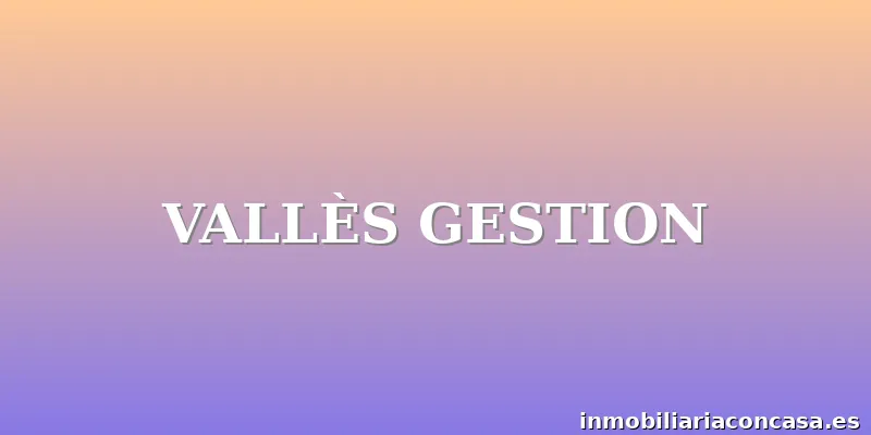 VALLÈS GESTION