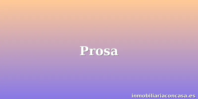 Prosa