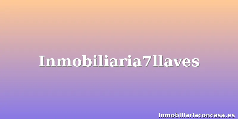 Inmobiliaria7llaves