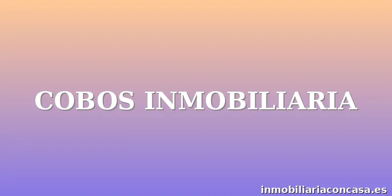 COBOS INMOBILIARIA