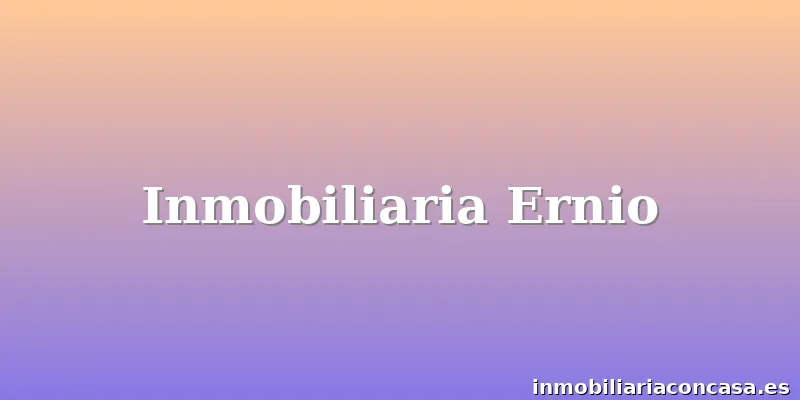 Inmobiliaria Ernio