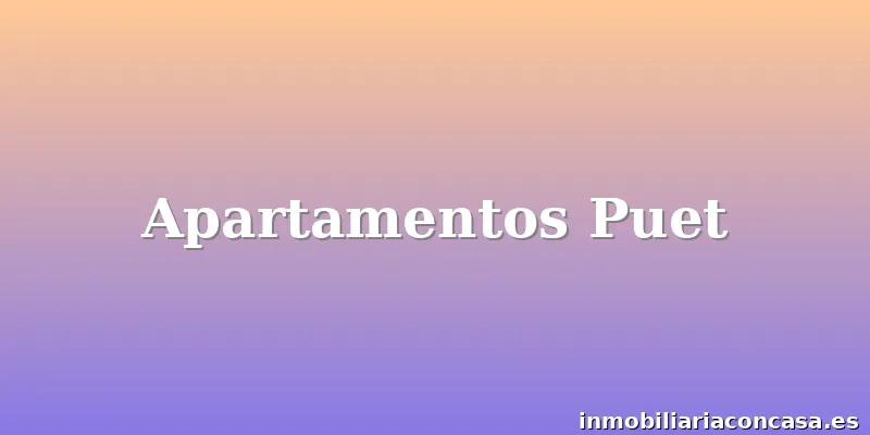 Apartamentos Puet