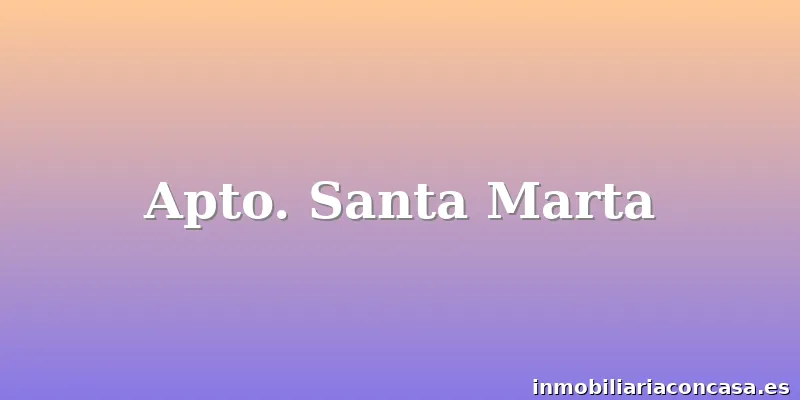 Apto. Santa Marta