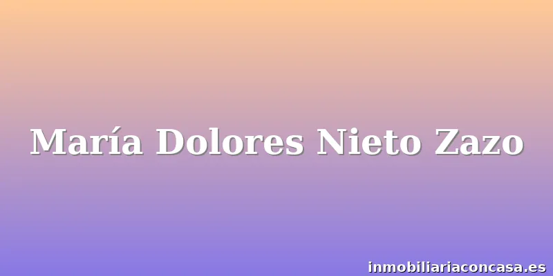 María Dolores Nieto Zazo