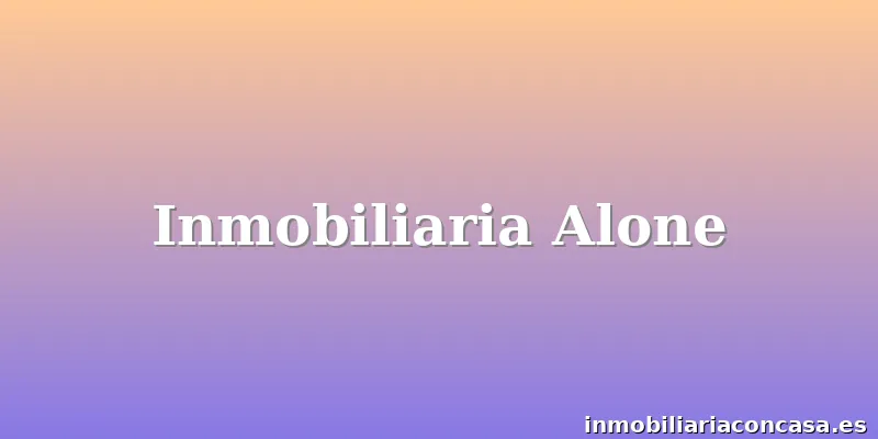 Inmobiliaria Alone