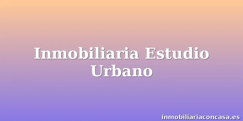 Inmobiliaria Estudio Urbano