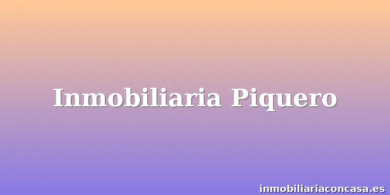 Inmobiliaria Piquero