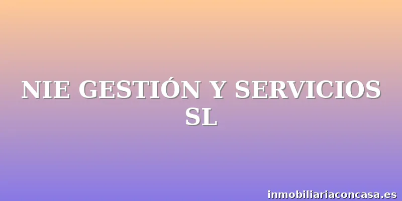 NIE GESTIÓN Y SERVICIOS SL