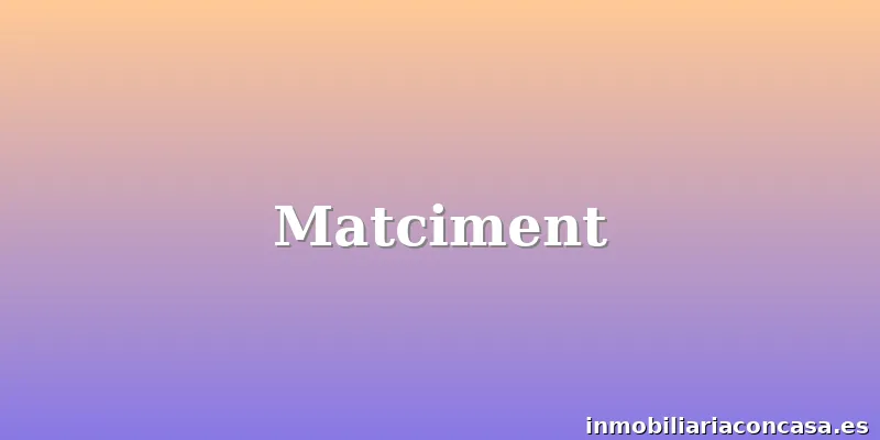 Matciment