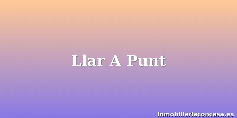 Llar A Punt
