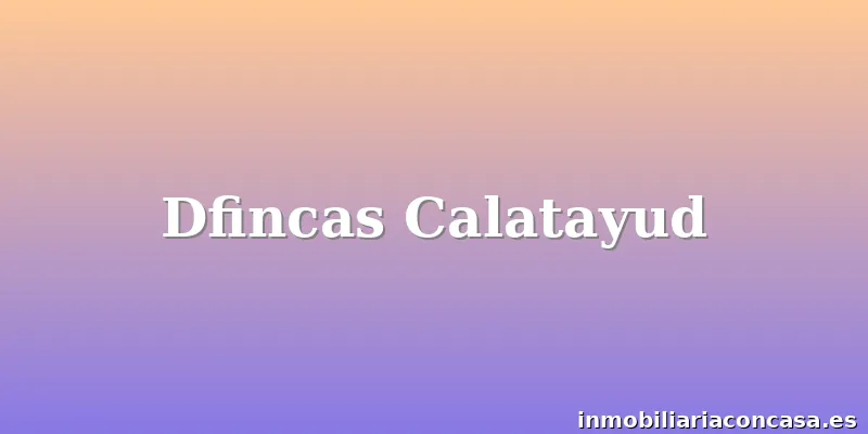 Dfincas Calatayud