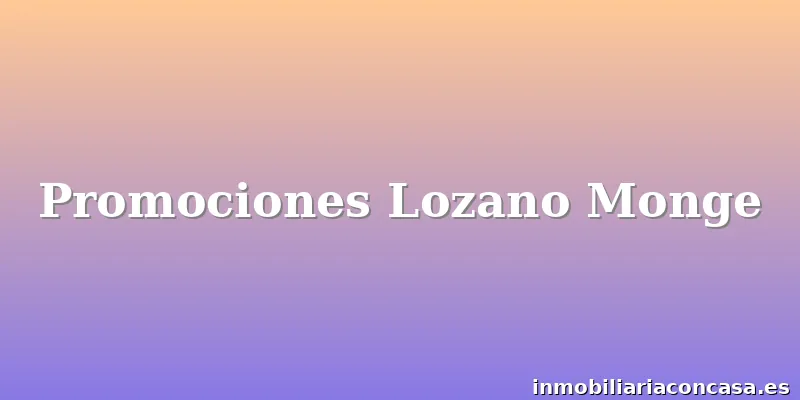 Promociones Lozano Monge