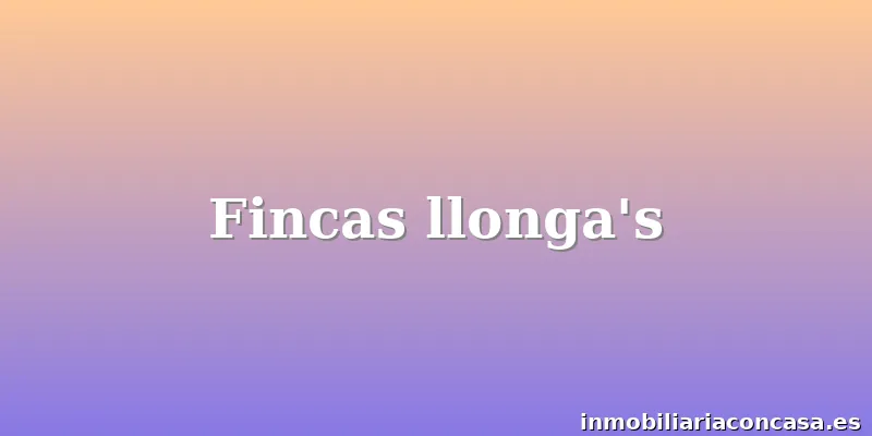 Fincas llonga's