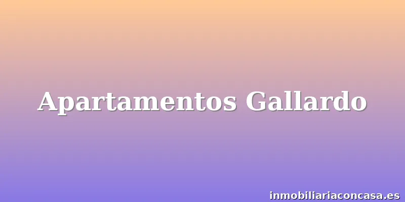Apartamentos Gallardo