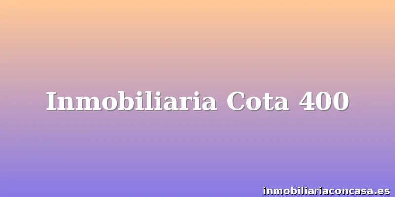 Inmobiliaria Cota 400