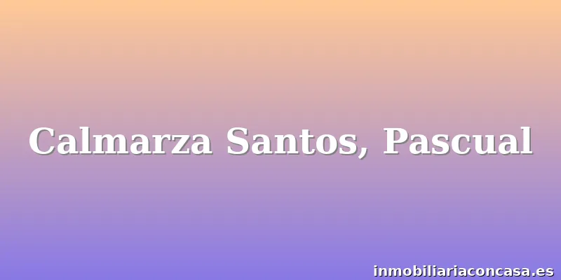 Calmarza Santos, Pascual