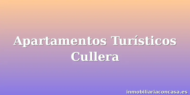 Apartamentos Turísticos Cullera