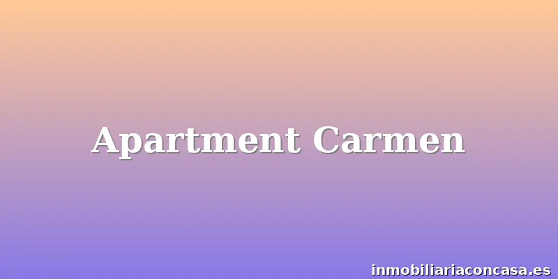 Apartment Carmen