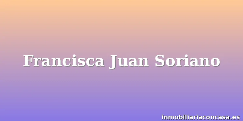 Francisca Juan Soriano