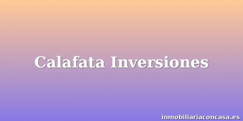 Calafata Inversiones