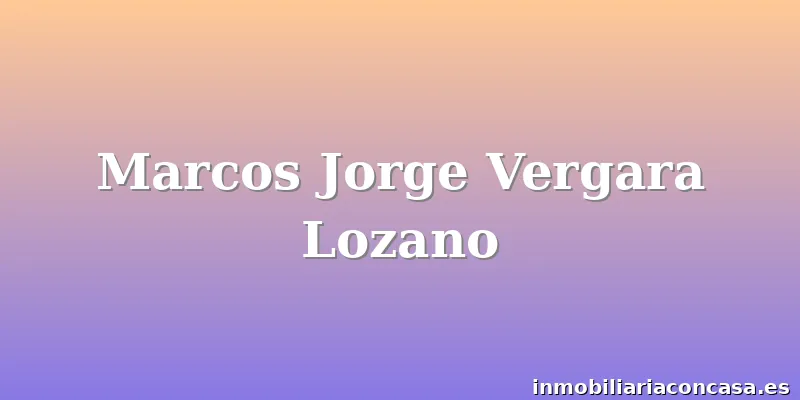 Marcos Jorge Vergara Lozano