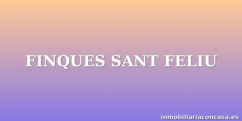 FINQUES SANT FELIU