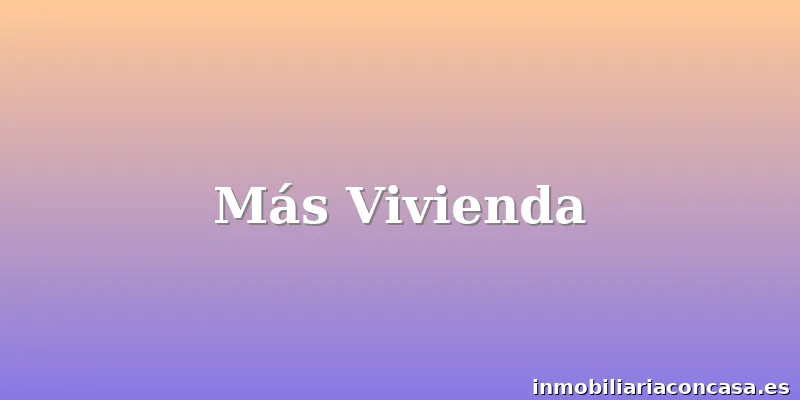 Más Vivienda