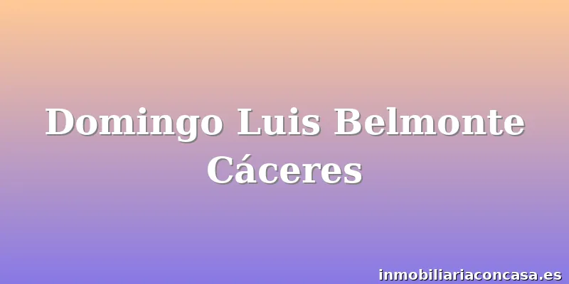 Domingo Luis Belmonte Cáceres