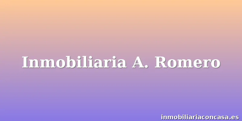 Inmobiliaria A. Romero
