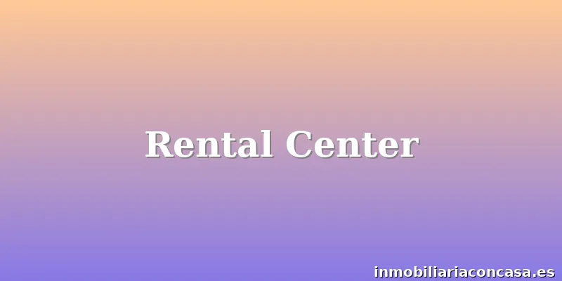 Rental Center