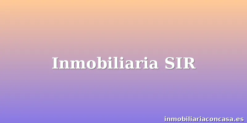 Inmobiliaria SIR