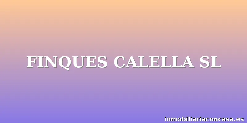 FINQUES CALELLA SL