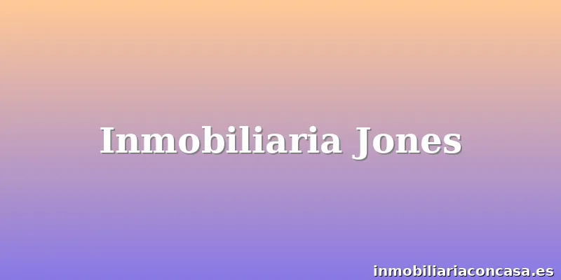Inmobiliaria Jones