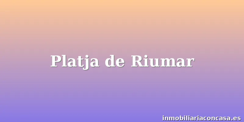 Platja de Riumar