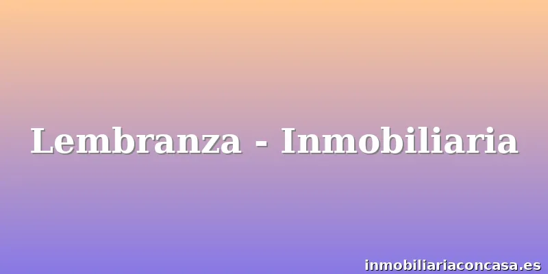 Lembranza - Inmobiliaria