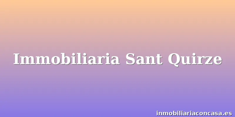 Immobiliaria Sant Quirze
