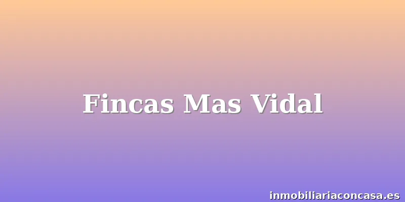 Fincas Mas Vidal