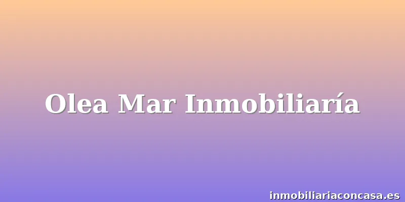 Olea Mar Inmobiliaría